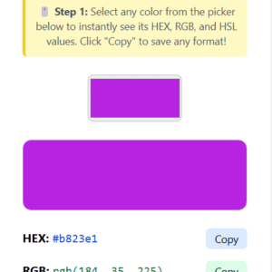 Color Picker Tool